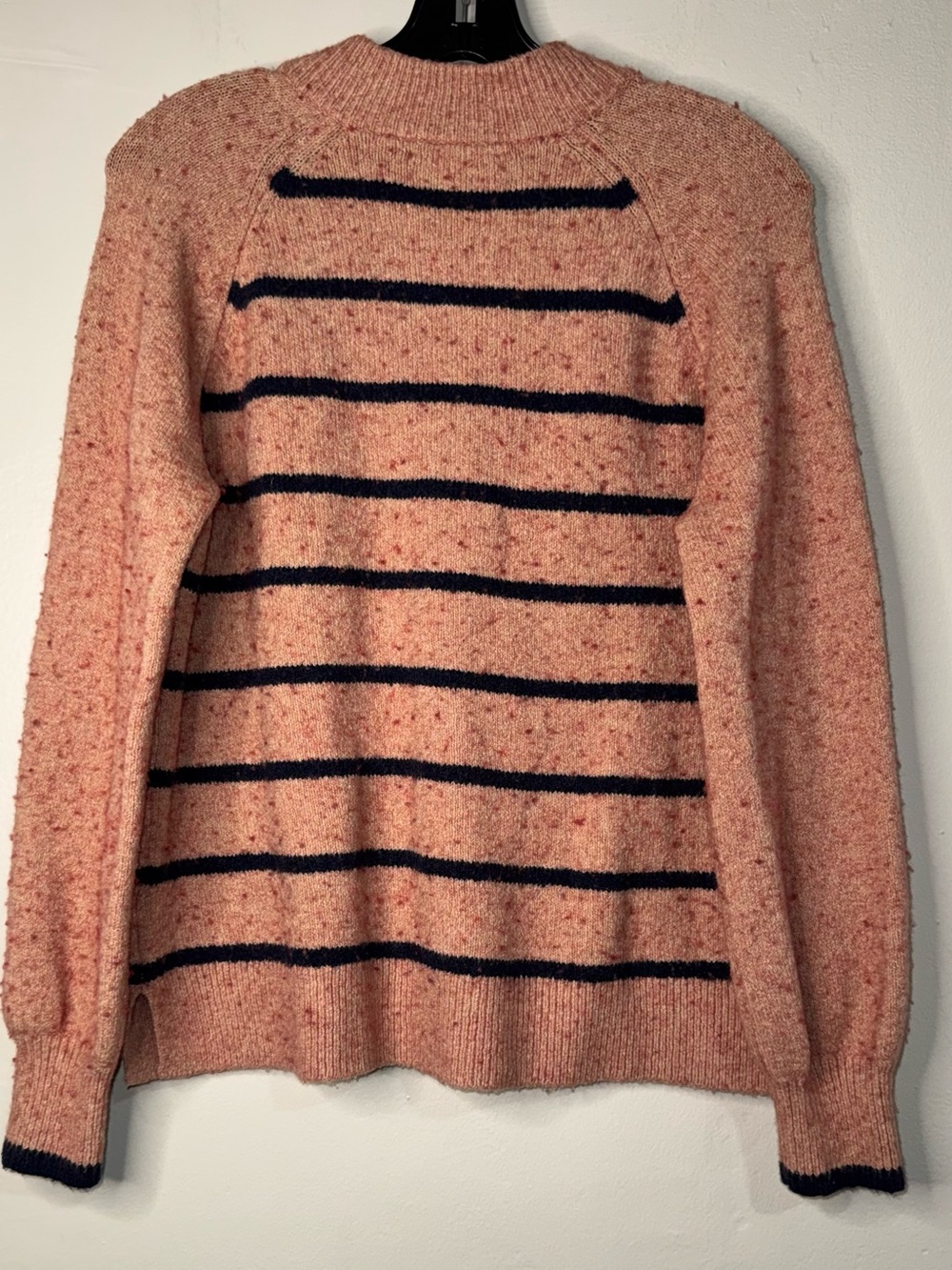 Madewell Pink and Navy Striped Crewneck Sweater - Picture 8 of 11